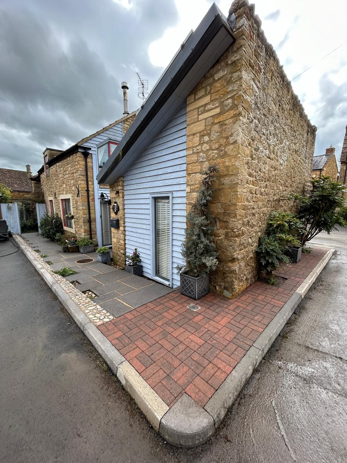 Driveway after professional cleaning